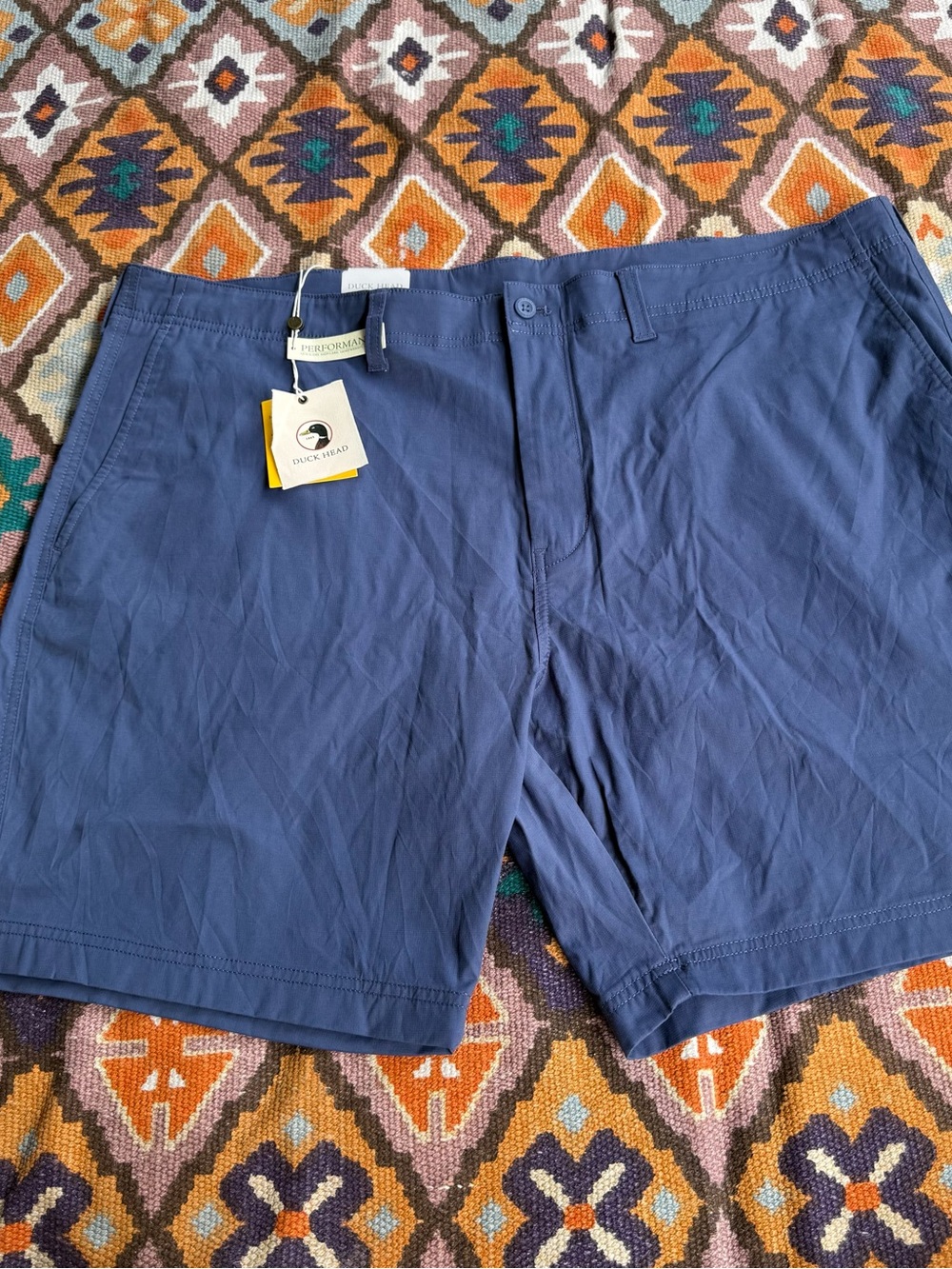 $84 New DUCK HEAD Harbor Performance Casual Shorts Men's 42 Large Crown Blue